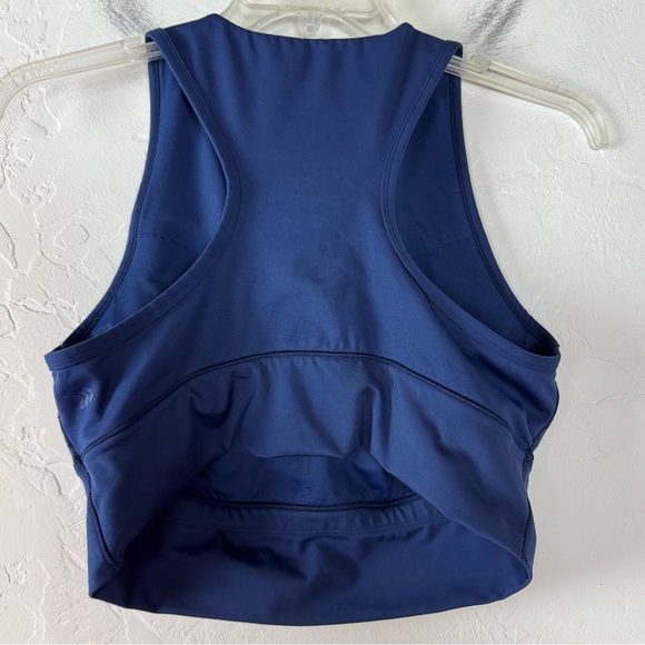 Target All in Motion Tank Top Cropped Bra Longline Solid Dark Navy Blue Fitted - Picture 2 of 5